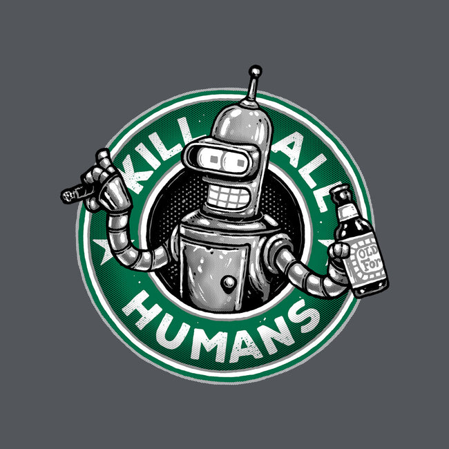 Robot Vs Humans-None-Polyester-Shower Curtain-glitchygorilla