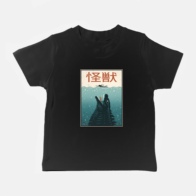 Kaiju Ocean Attack-Baby-Basic-Tee-erion_designs