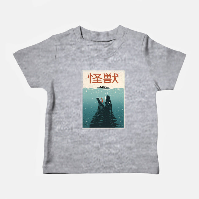 Kaiju Ocean Attack-Baby-Basic-Tee-erion_designs