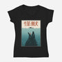 Kaiju Ocean Attack-Womens-V-Neck-Tee-erion_designs