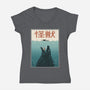 Kaiju Ocean Attack-Womens-V-Neck-Tee-erion_designs