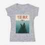 Kaiju Ocean Attack-Womens-V-Neck-Tee-erion_designs