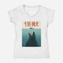 Kaiju Ocean Attack-Womens-V-Neck-Tee-erion_designs