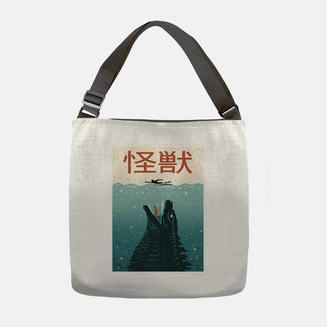Kaiju Ocean Attack-None-Adjustable Tote-Bag-erion_designs