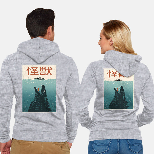 Kaiju Ocean Attack-Unisex-Zip-Up-Sweatshirt-erion_designs