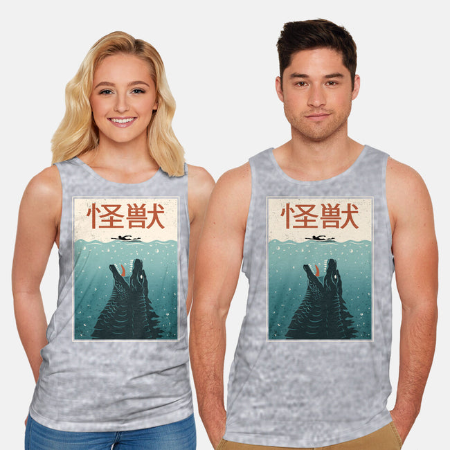 Kaiju Ocean Attack-Unisex-Basic-Tank-erion_designs