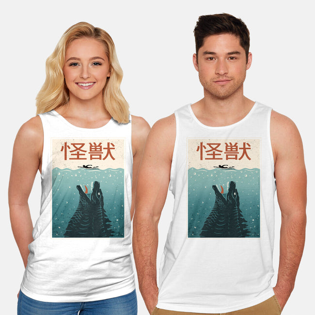Kaiju Ocean Attack-Unisex-Basic-Tank-erion_designs