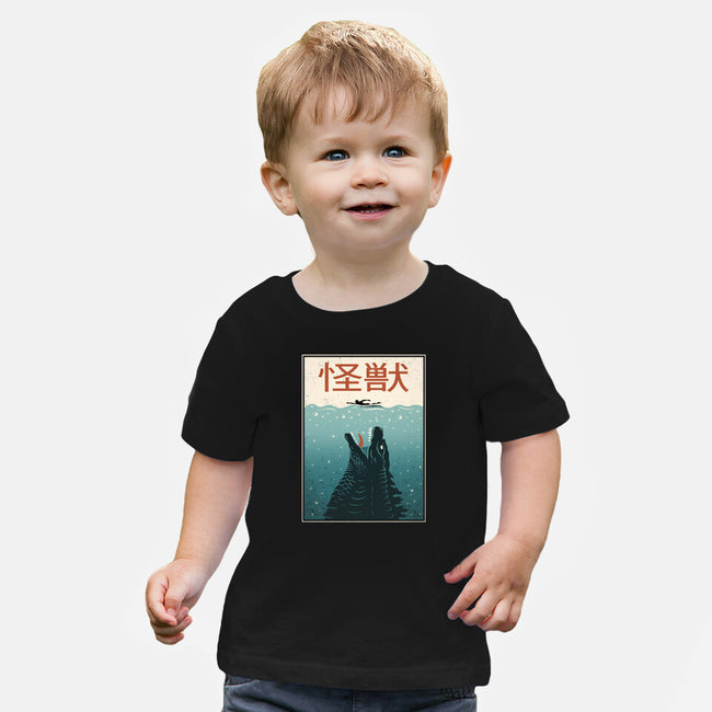 Kaiju Ocean Attack-Baby-Basic-Tee-erion_designs