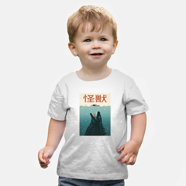 Kaiju Ocean Attack-Baby-Basic-Tee-erion_designs