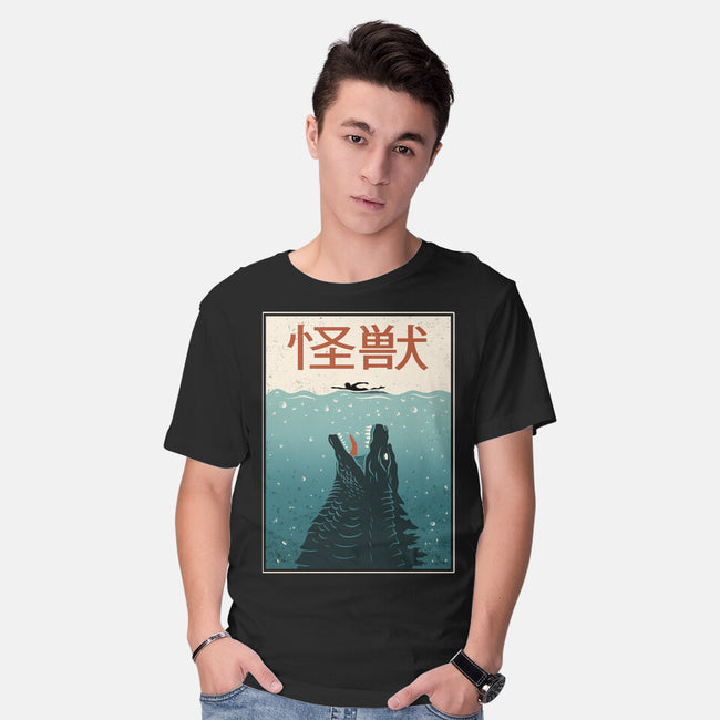 Kaiju Ocean Attack-Mens-Basic-Tee-erion_designs
