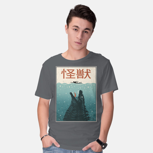 Kaiju Ocean Attack-Mens-Basic-Tee-erion_designs