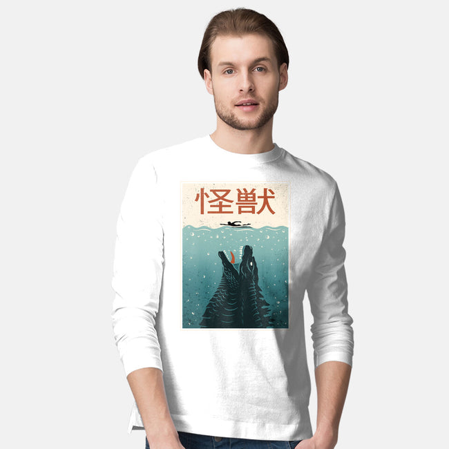 Kaiju Ocean Attack-Mens-Long Sleeved-Tee-erion_designs