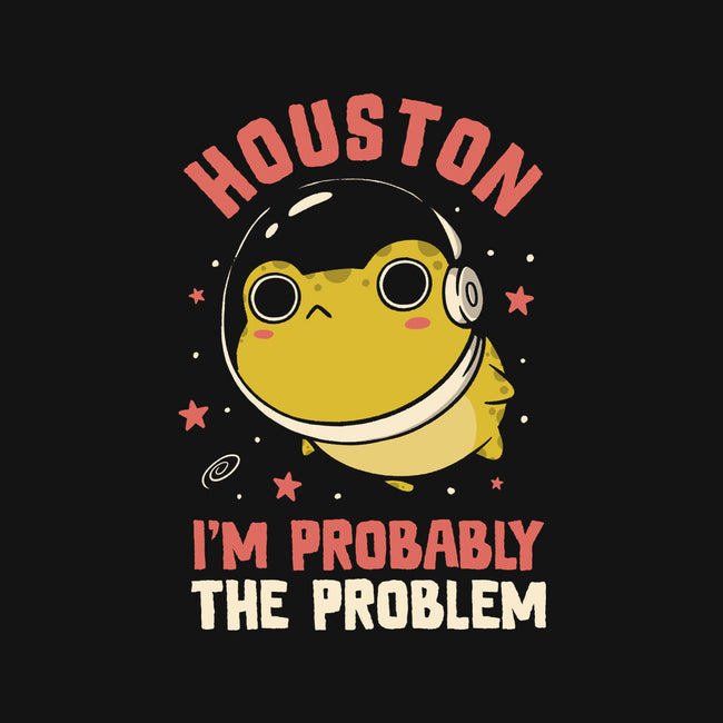 Houston I'm Probably The Problem-Womens-V-Neck-Tee-koalastudio