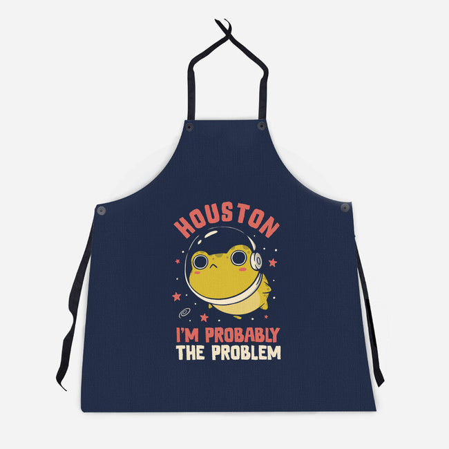 Houston I'm Probably The Problem-Unisex-Kitchen-Apron-koalastudio
