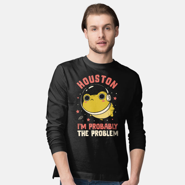 Houston I'm Probably The Problem-Mens-Long Sleeved-Tee-koalastudio