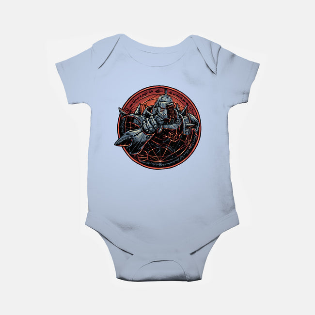 Soul Made Of Steel-Baby-Basic-Onesie-glitchygorilla