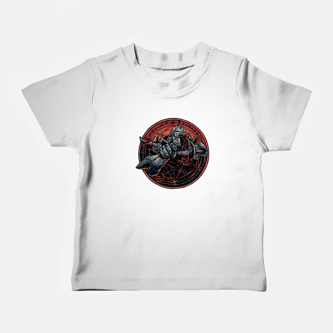 Soul Made Of Steel-Baby-Basic-Tee-glitchygorilla