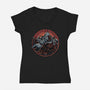Soul Made Of Steel-Womens-V-Neck-Tee-glitchygorilla