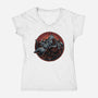 Soul Made Of Steel-Womens-V-Neck-Tee-glitchygorilla