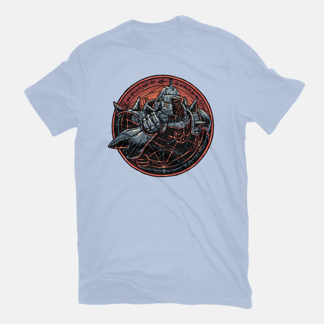Soul Made Of Steel-Womens-Fitted-Tee-glitchygorilla