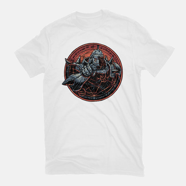 Soul Made Of Steel-Womens-Fitted-Tee-glitchygorilla