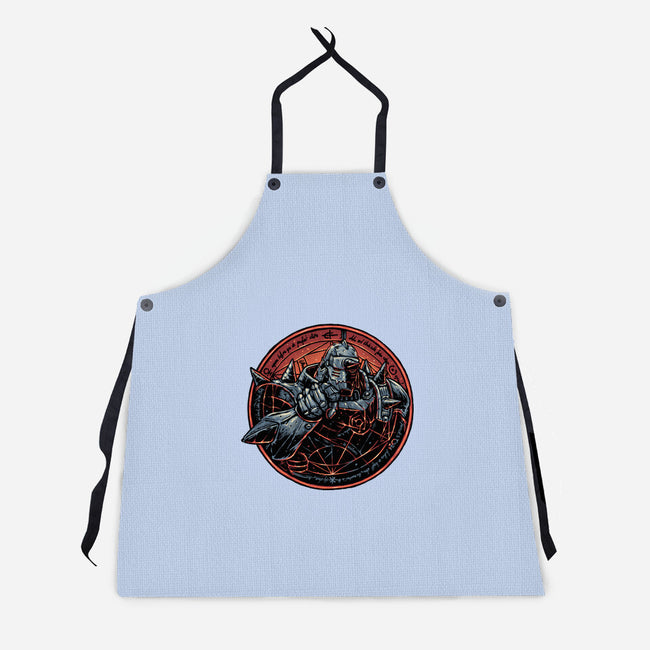 Soul Made Of Steel-Unisex-Kitchen-Apron-glitchygorilla