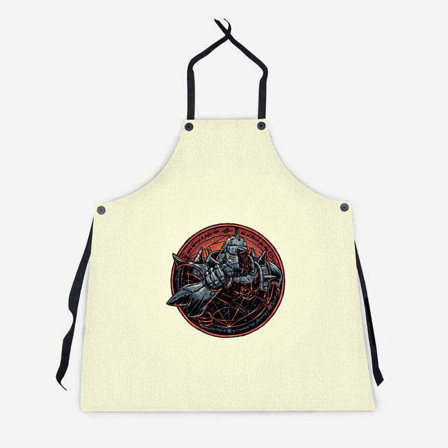 Soul Made Of Steel-Unisex-Kitchen-Apron-glitchygorilla