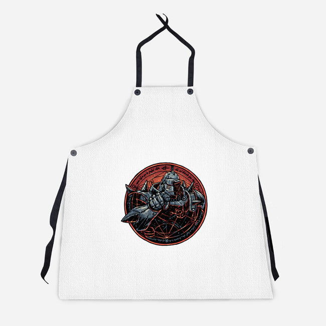 Soul Made Of Steel-Unisex-Kitchen-Apron-glitchygorilla