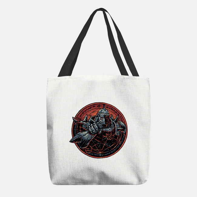 Soul Made Of Steel-None-Basic Tote-Bag-glitchygorilla