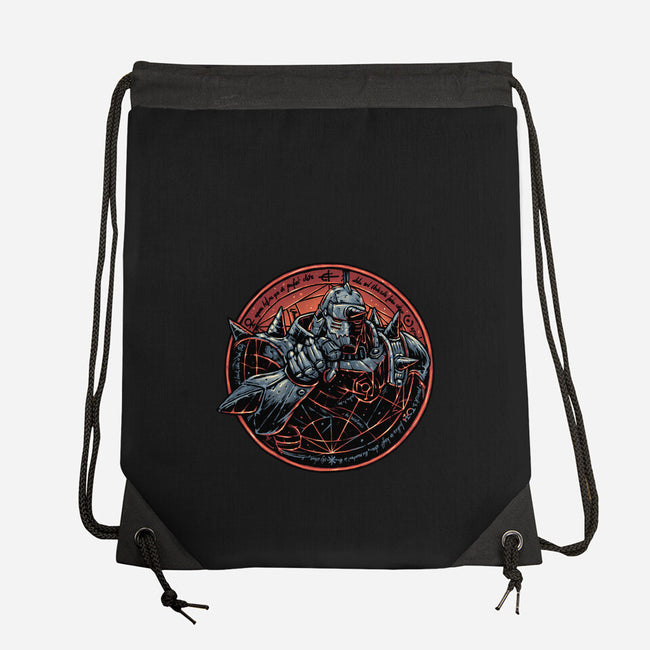 Soul Made Of Steel-None-Drawstring-Bag-glitchygorilla