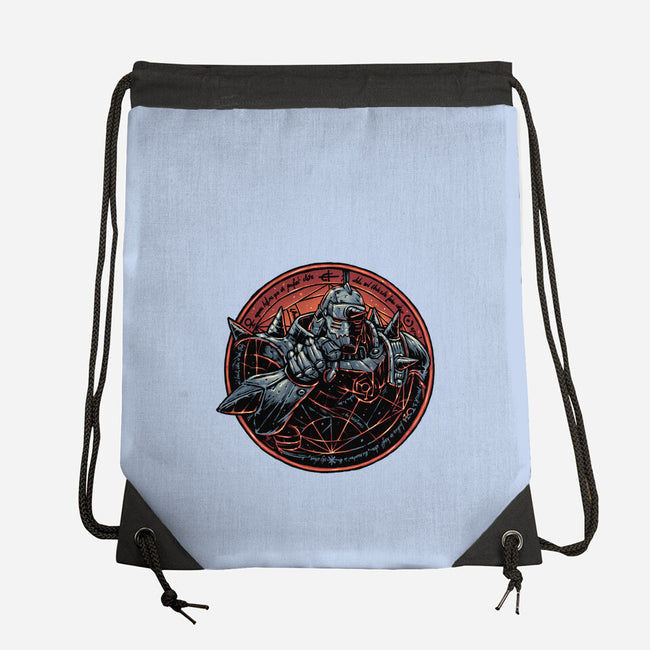 Soul Made Of Steel-None-Drawstring-Bag-glitchygorilla