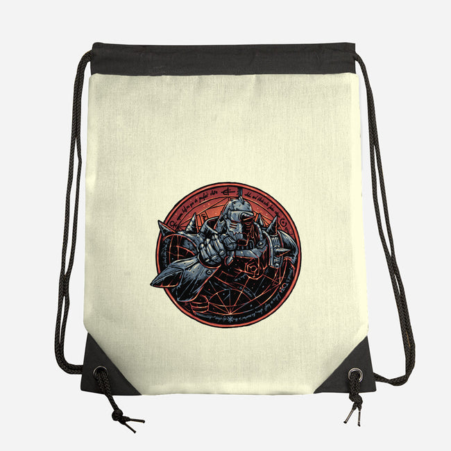 Soul Made Of Steel-None-Drawstring-Bag-glitchygorilla