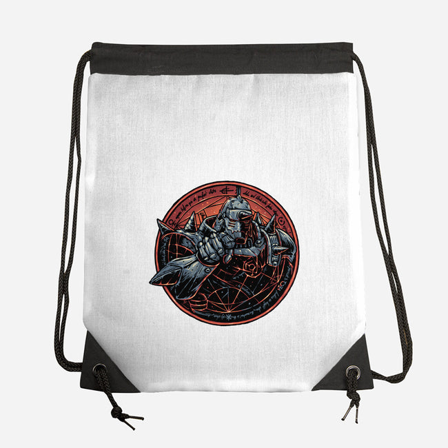 Soul Made Of Steel-None-Drawstring-Bag-glitchygorilla