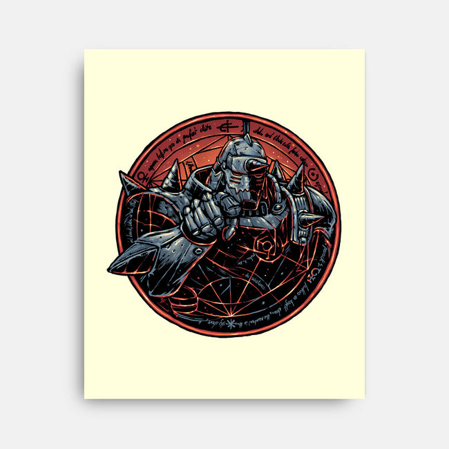 Soul Made Of Steel-None-Stretched-Canvas-glitchygorilla