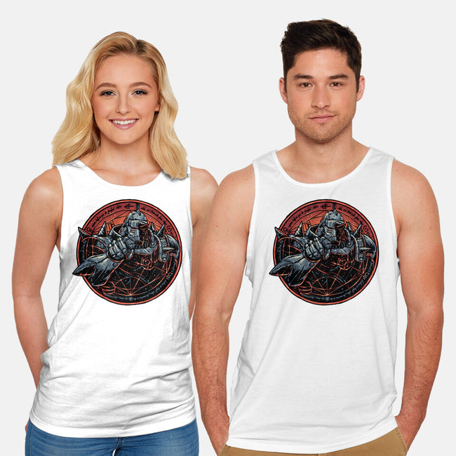 Soul Made Of Steel-Unisex-Basic-Tank-glitchygorilla