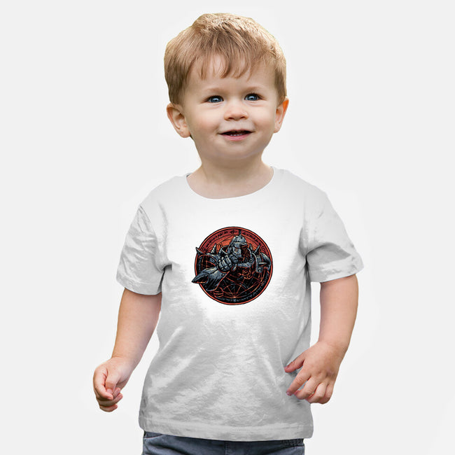 Soul Made Of Steel-Baby-Basic-Tee-glitchygorilla