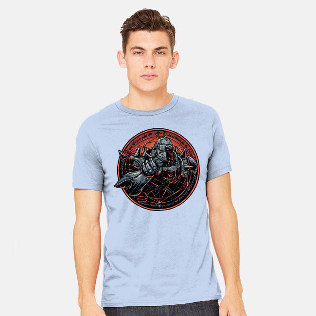Soul Made Of Steel-Mens-Heavyweight-Tee-glitchygorilla