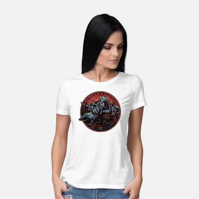 Soul Made Of Steel-Womens-Basic-Tee-glitchygorilla