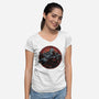 Soul Made Of Steel-Womens-V-Neck-Tee-glitchygorilla