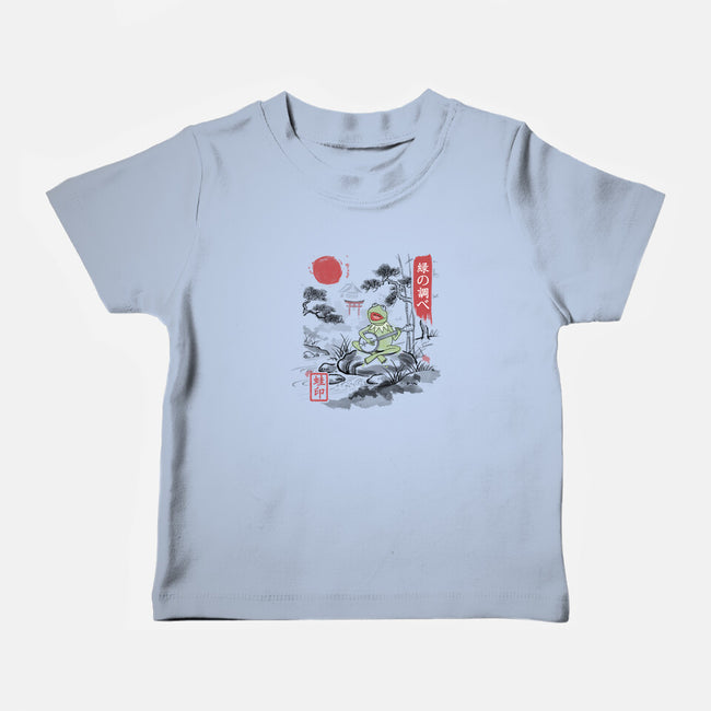 It’s Not Easy Being Zen-Baby-Basic-Tee-NMdesign