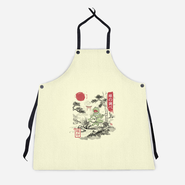 It’s Not Easy Being Zen-Unisex-Kitchen-Apron-NMdesign