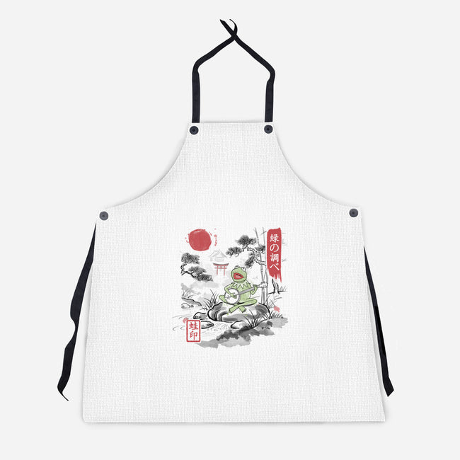 It’s Not Easy Being Zen-Unisex-Kitchen-Apron-NMdesign