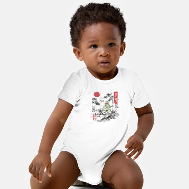 It’s Not Easy Being Zen-Baby-Basic-Onesie-NMdesign