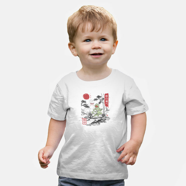 It’s Not Easy Being Zen-Baby-Basic-Tee-NMdesign