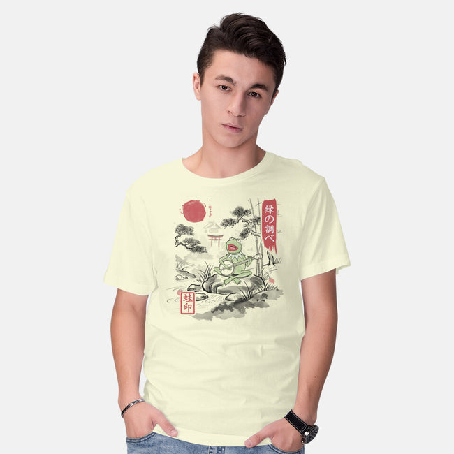 It’s Not Easy Being Zen-Mens-Basic-Tee-NMdesign