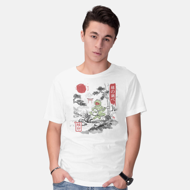 It’s Not Easy Being Zen-Mens-Basic-Tee-NMdesign