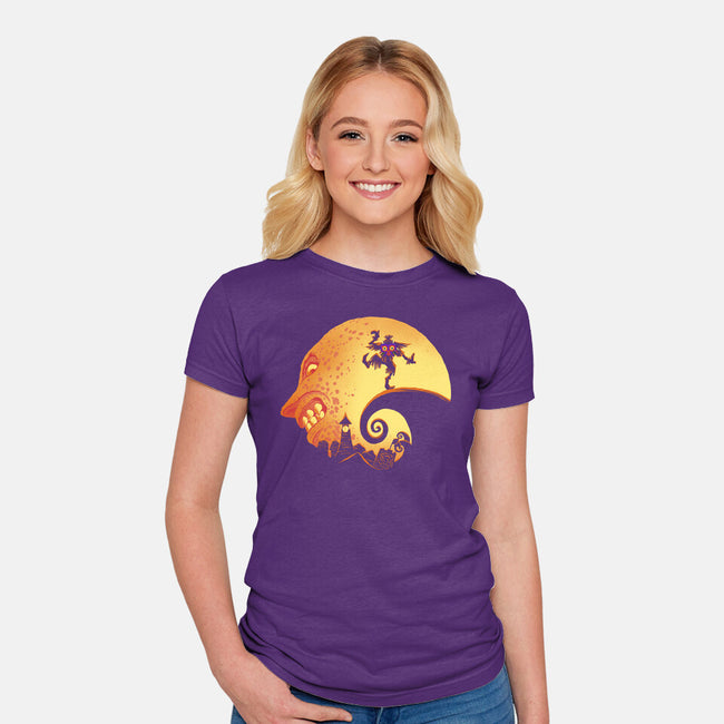 Nightmare At Termina-Womens-Fitted-Tee-rmatix