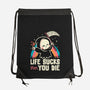 Life Sucks Then You Die-None-Drawstring-Bag-koalastudio