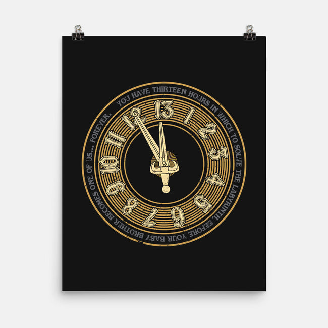 You Have Thirteen Hours-None-Matte-Poster-DrMonekers