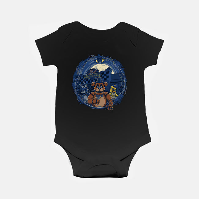 Night Of The Puppets-Baby-Basic-Onesie-JCMaziu